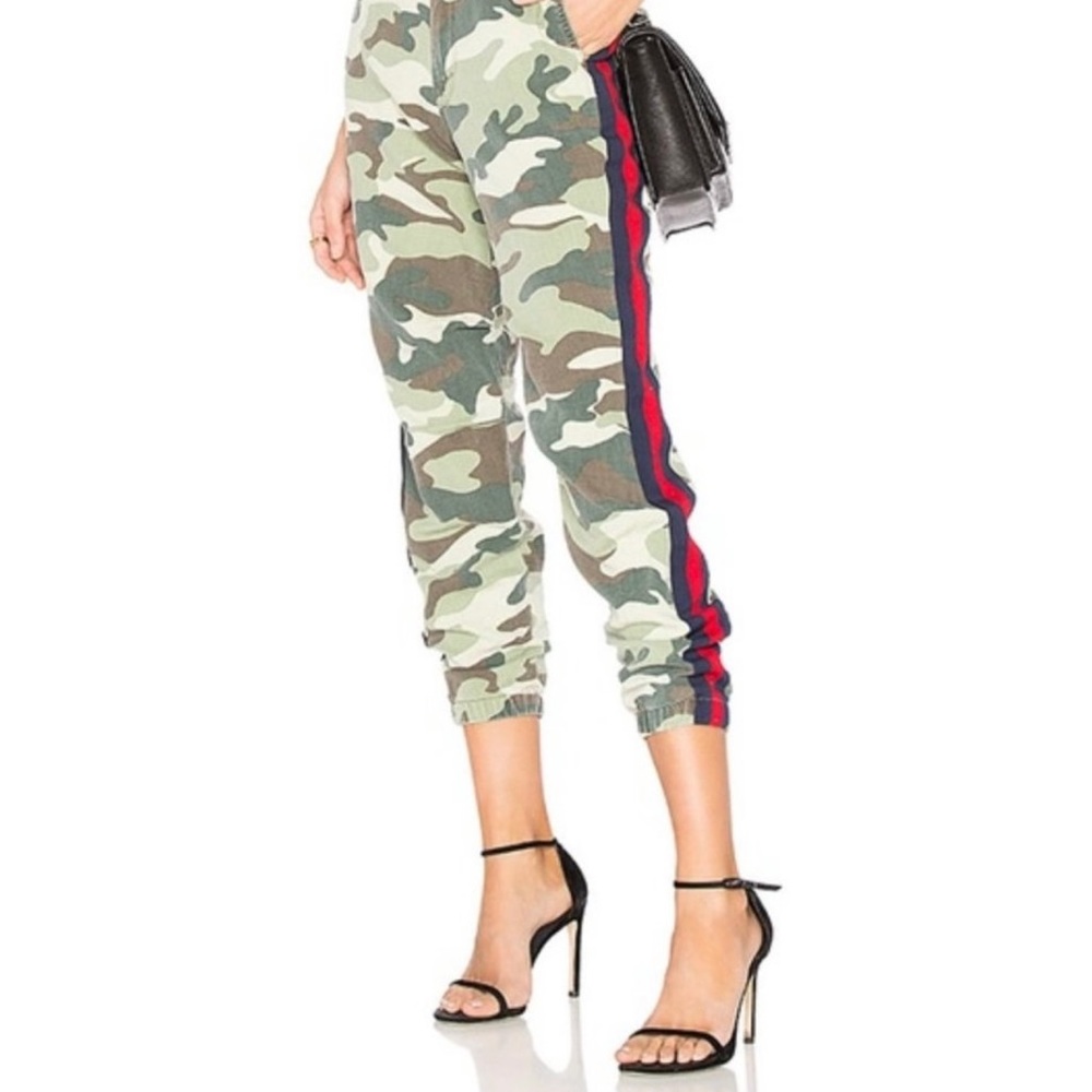 Mother Denim Double Time Camo No Zip Misfit Joggers Pants
